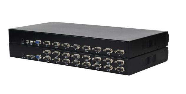 kvm切换器32口网口cat5机架式IP远程数字 VGA MS-1008U